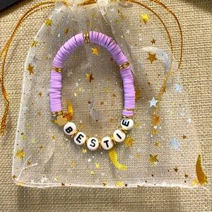 Custom “Bestie” Heishi Bracelet